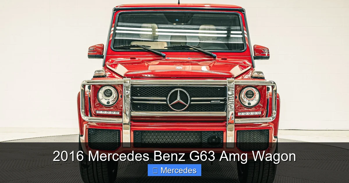 2016 Mercedes Benz G63 Amg Wagon