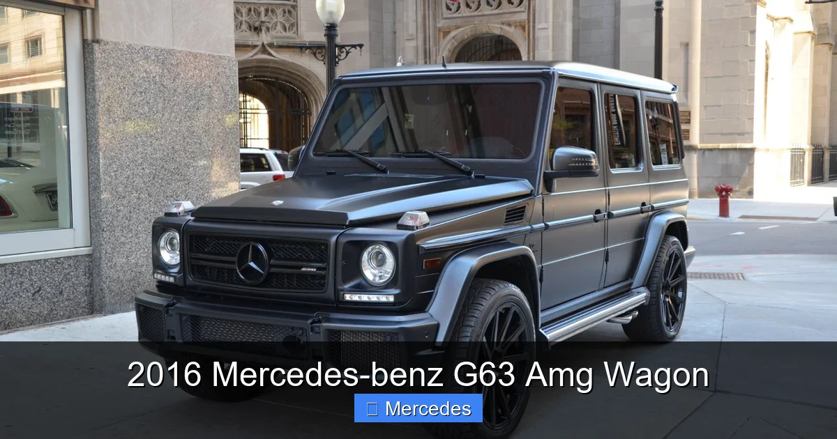 2016 Mercedes-benz G63 Amg Wagon