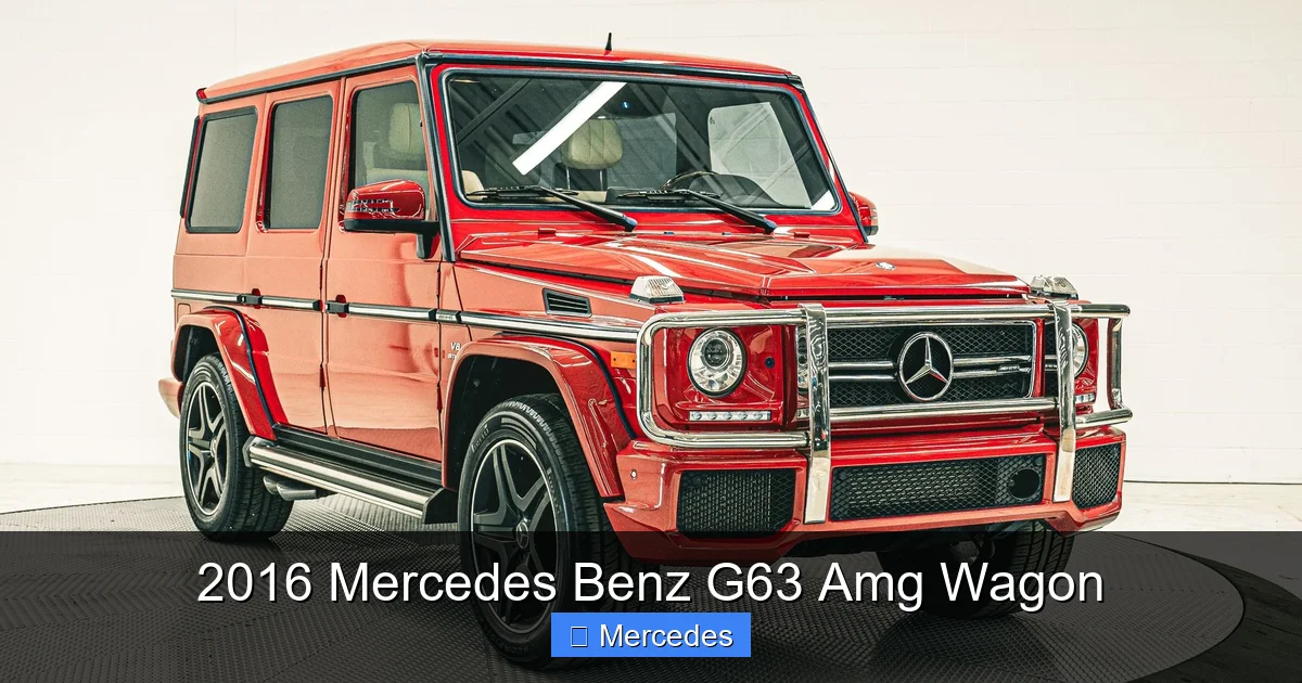 2016 Mercedes Benz G63 Amg Wagon