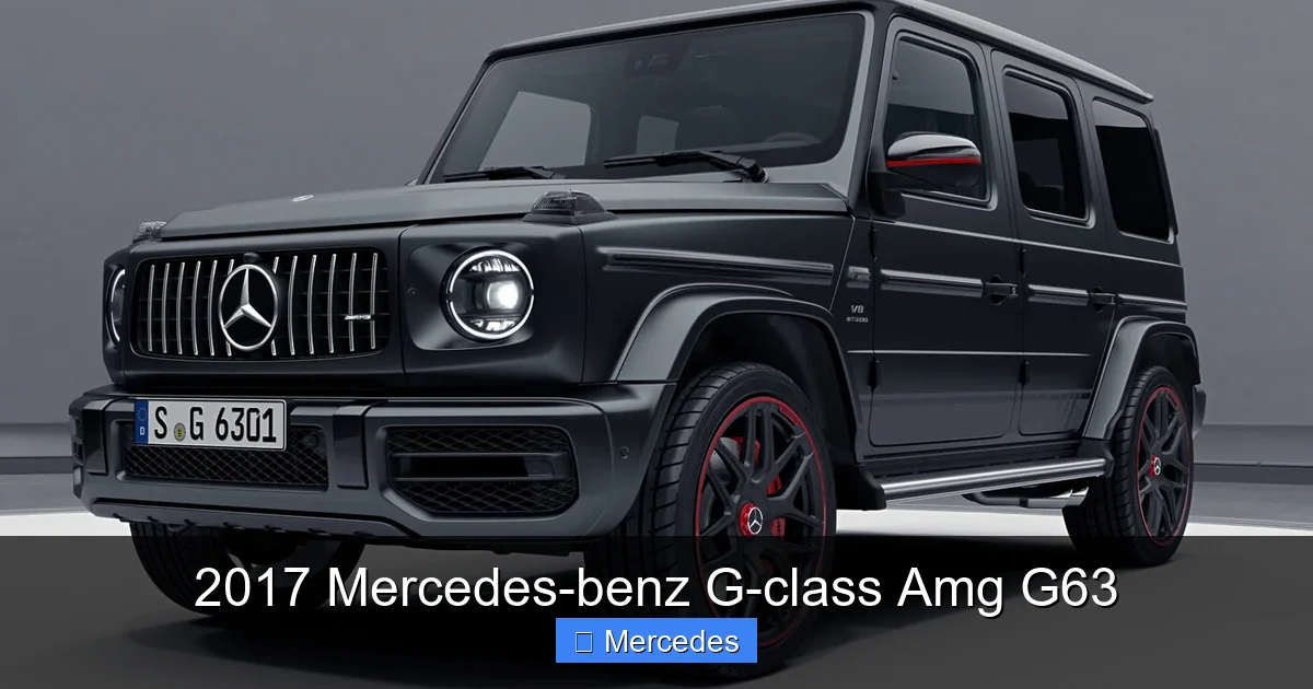 2017 Mercedes-benz G-class Amg G63