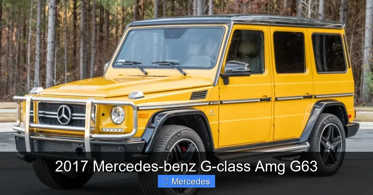 2017 Mercedes-benz G-class Amg G63