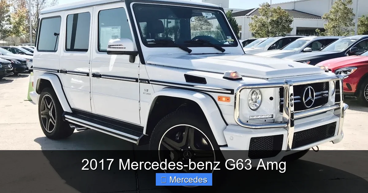 2017 Mercedes-benz G63 Amg