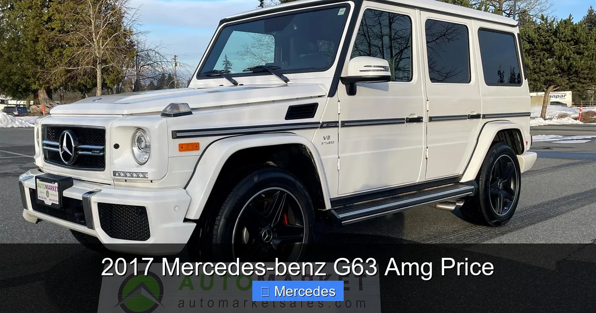 2017 Mercedes-benz G63 Amg Price
