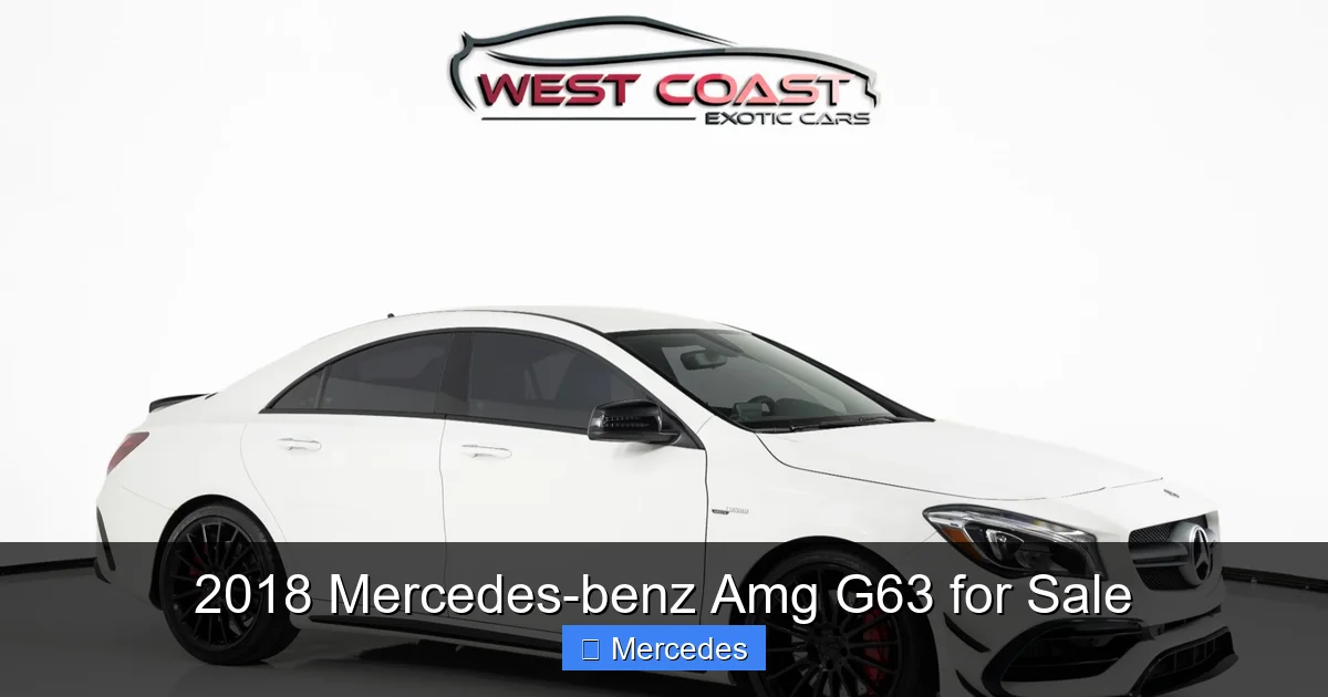 2018 Mercedes-benz Amg G63 for Sale