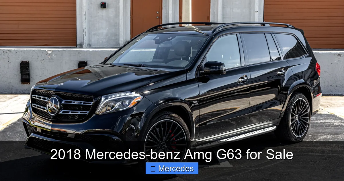 2018 Mercedes-benz Amg G63 for Sale