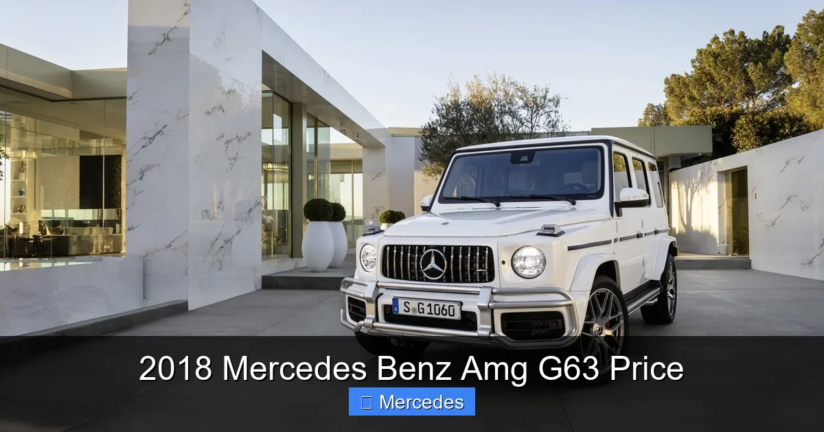 2018 Mercedes Benz Amg G63 Price