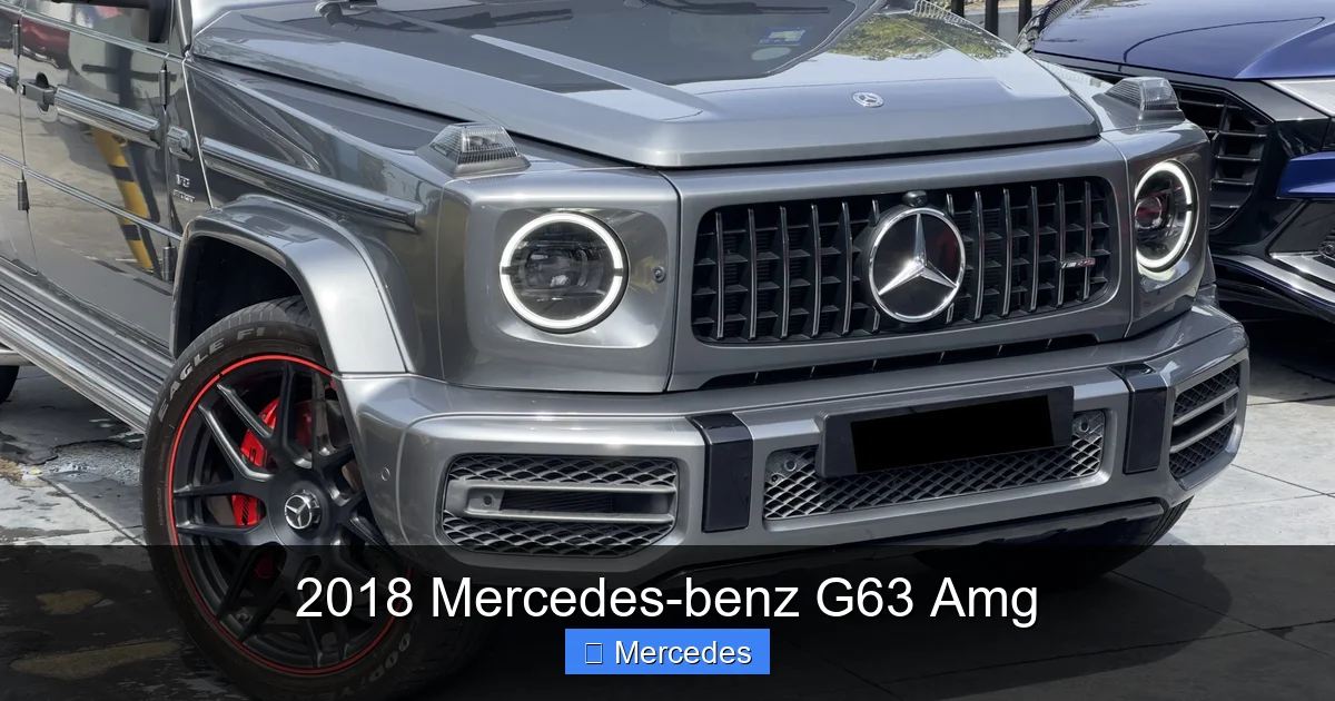 2018 Mercedes-benz G63 Amg