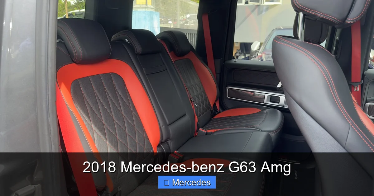 2018 Mercedes-benz G63 Amg