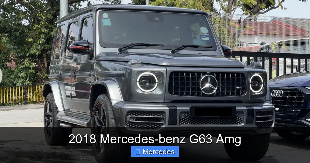 2018 Mercedes-benz G63 Amg