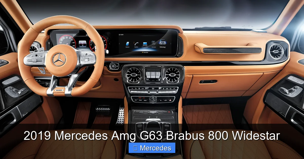 2019 Mercedes Amg G63 Brabus 800 Widestar