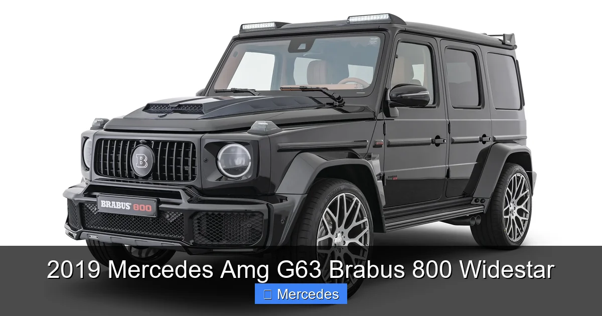 2019 Mercedes Amg G63 Brabus 800 Widestar