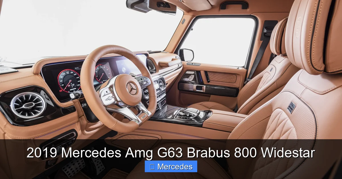 2019 Mercedes Amg G63 Brabus 800 Widestar