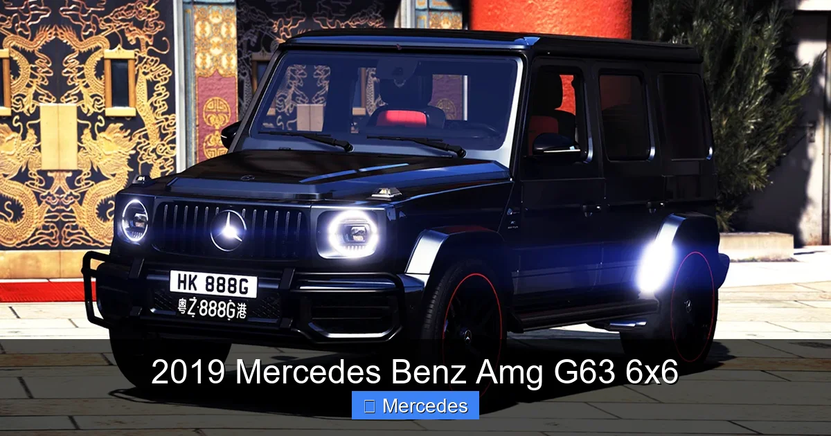 2019 Mercedes Benz Amg G63 6x6