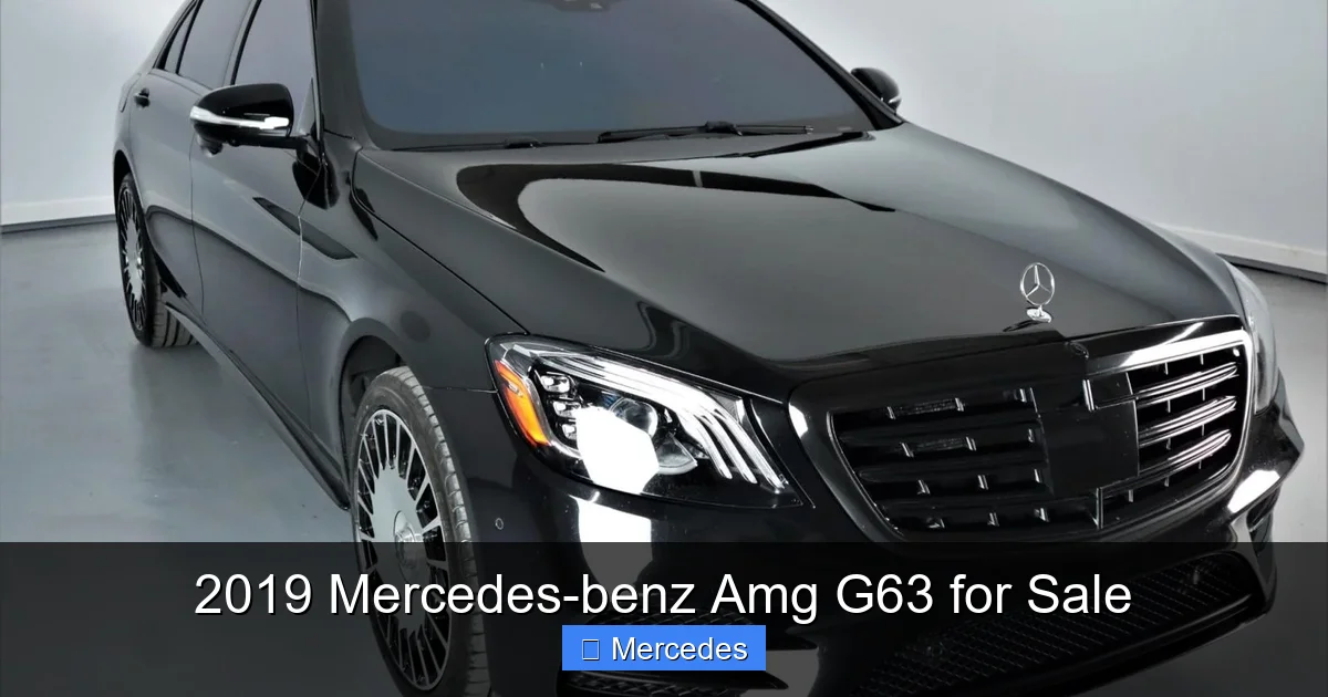 2019 Mercedes-benz Amg G63 for Sale