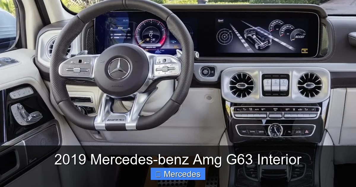 2019 Mercedes-benz Amg G63 Interior