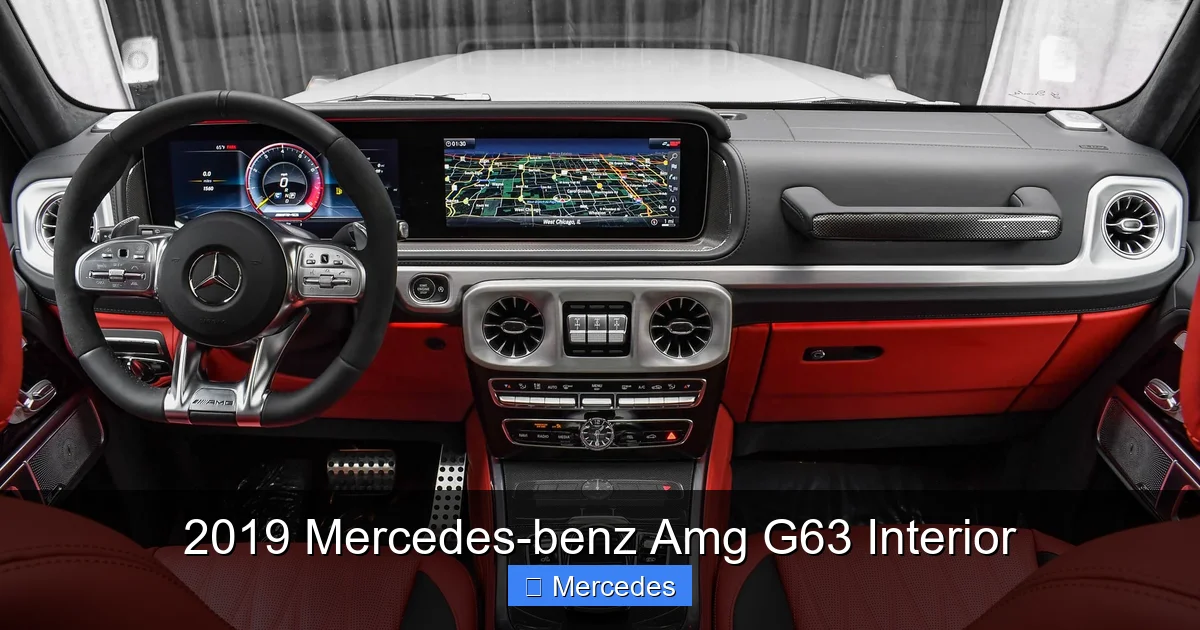 2019 Mercedes-benz Amg G63 Interior