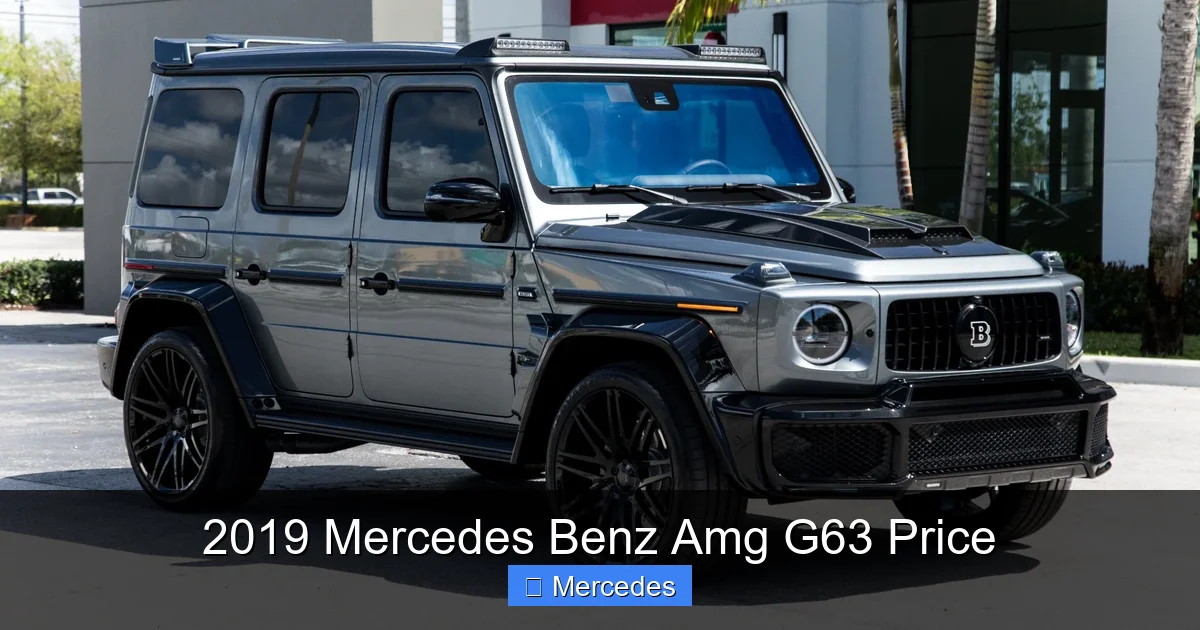 2019 Mercedes Benz Amg G63 Price