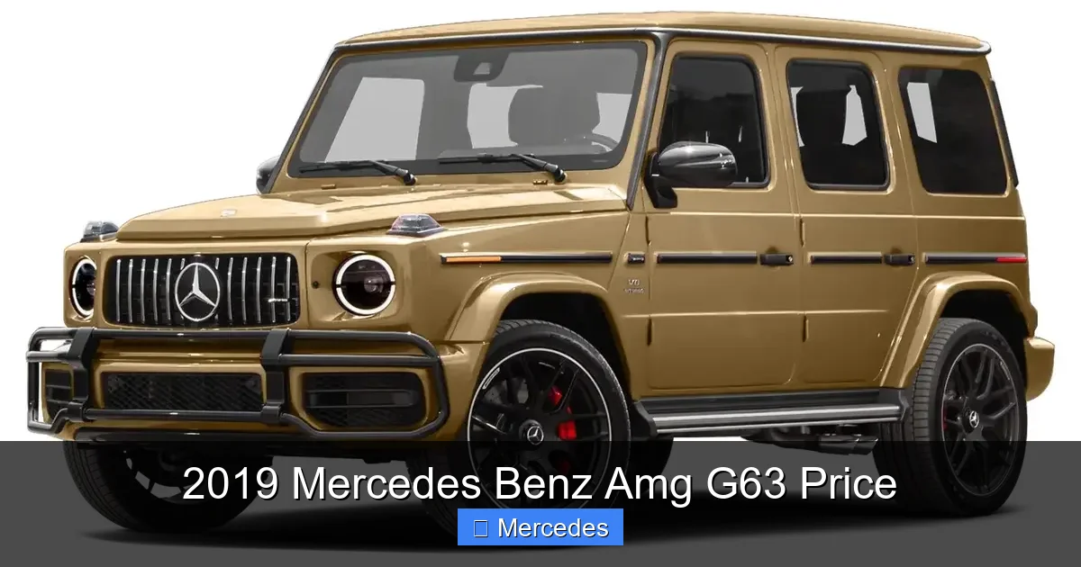 2019 Mercedes Benz Amg G63 Price