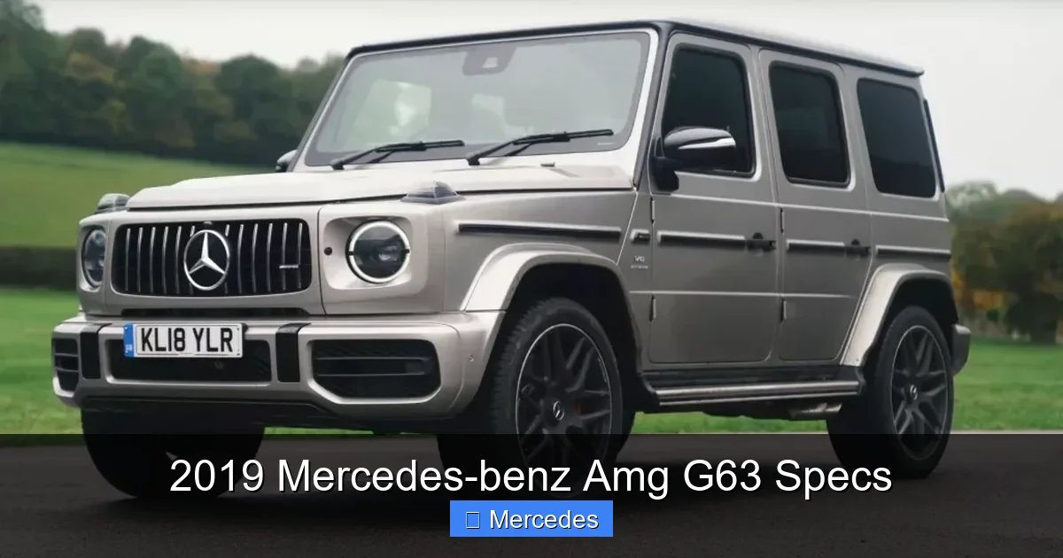 2019 Mercedes-benz Amg G63 Specs