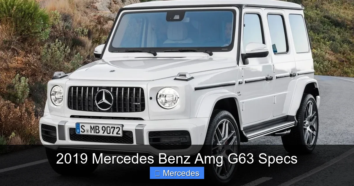 2019 Mercedes Benz Amg G63 Specs