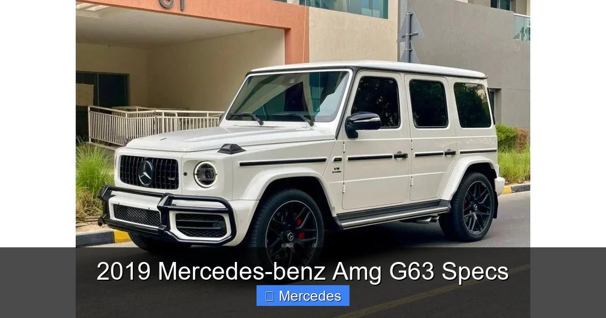 2019 Mercedes-benz Amg G63 Specs