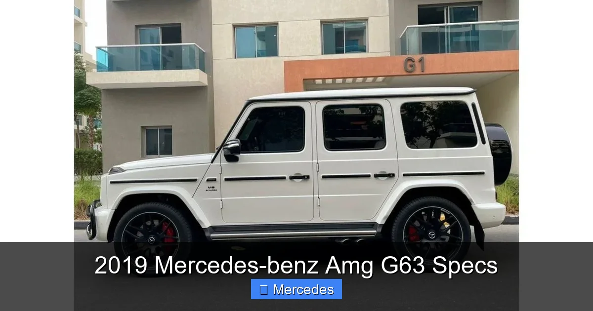 2019 Mercedes-benz Amg G63 Specs