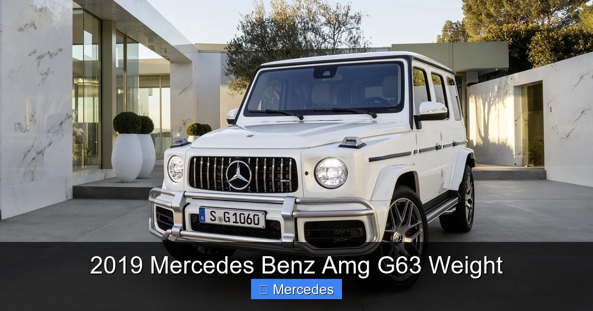 2019 Mercedes Benz Amg G63 Weight