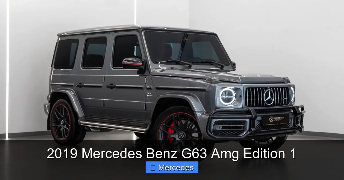 2019 Mercedes Benz G63 Amg Edition 1