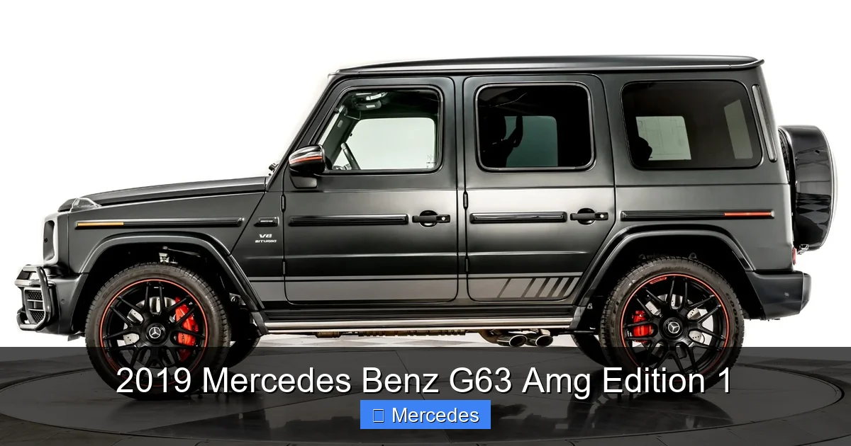 2019 Mercedes Benz G63 Amg Edition 1