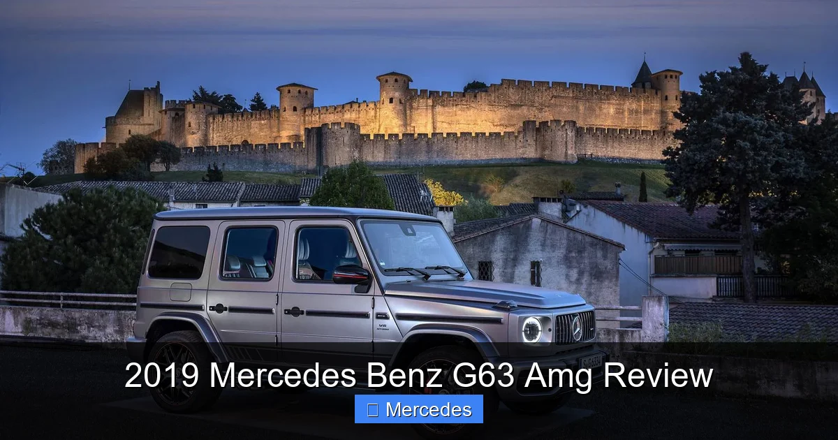 2019 Mercedes Benz G63 Amg Review