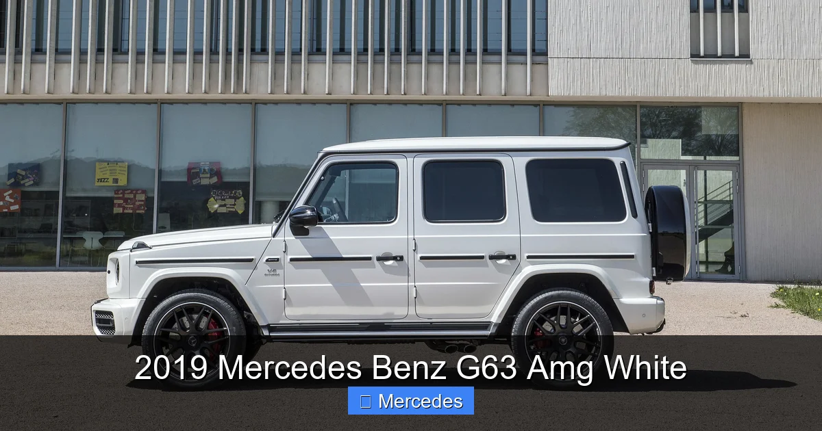 2019 Mercedes Benz G63 Amg White