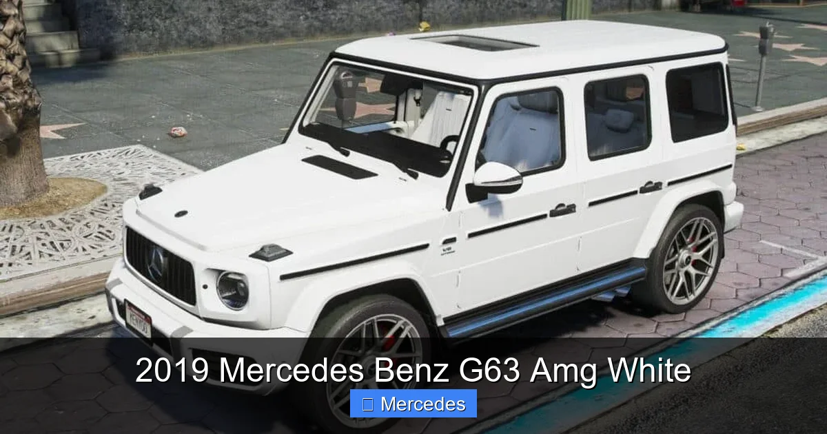 2019 Mercedes Benz G63 Amg White