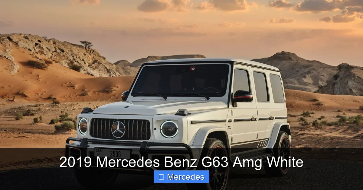 2019 Mercedes Benz G63 Amg White