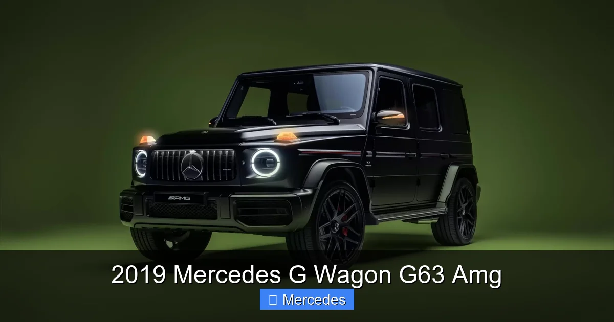 2019 Mercedes G Wagon G63 Amg