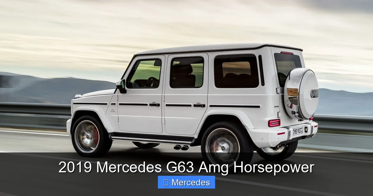 2019 Mercedes G63 Amg Horsepower