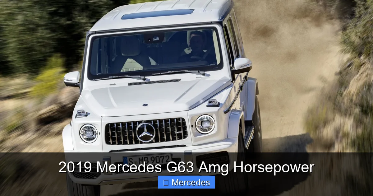 2019 Mercedes G63 Amg Horsepower