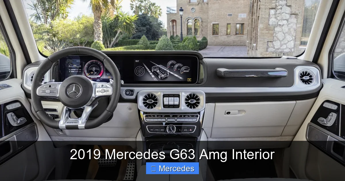 2019 Mercedes G63 Amg Interior