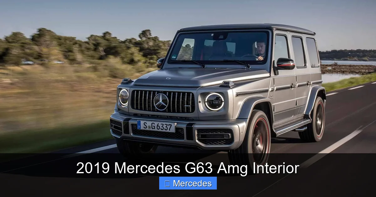 2019 Mercedes G63 Amg Interior