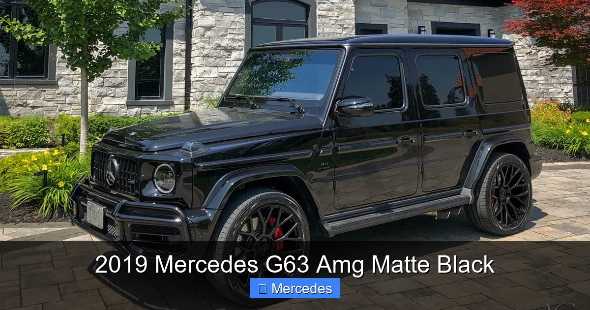 2019 Mercedes G63 Amg Matte Black