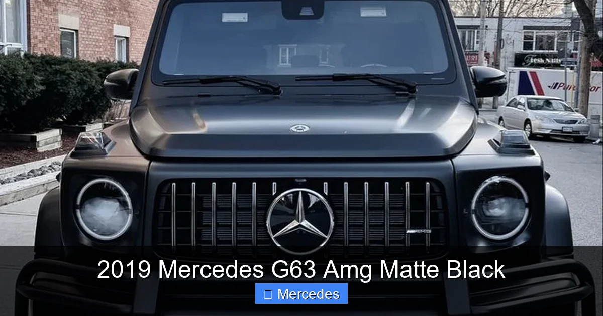 2019 Mercedes G63 Amg Matte Black