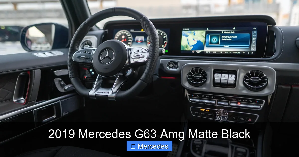 2019 Mercedes G63 Amg Matte Black