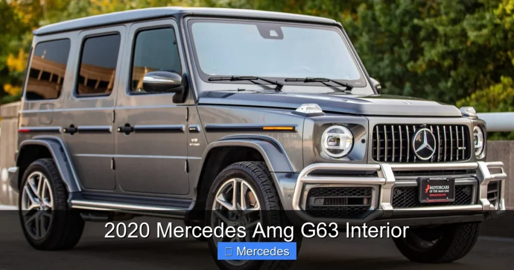 2020 Mercedes Amg G63 Interior
