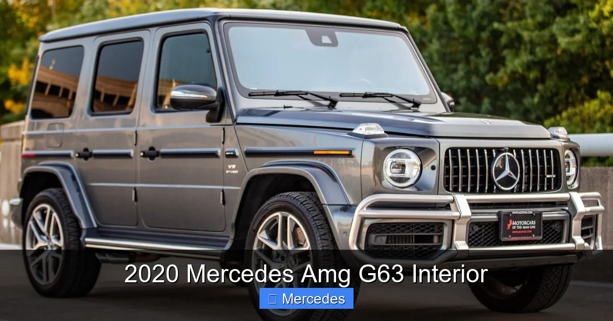 2020 Mercedes Amg G63 Interior