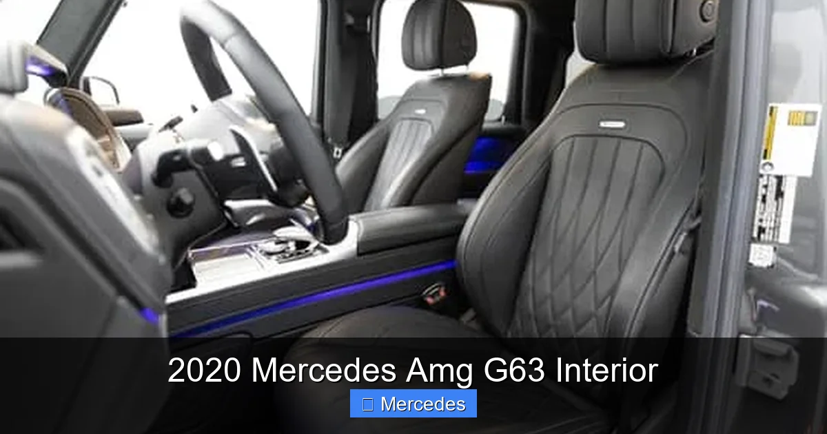 2020 Mercedes Amg G63 Interior