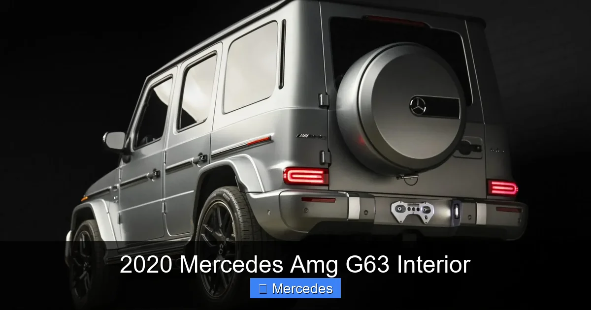 2020 Mercedes Amg G63 Interior