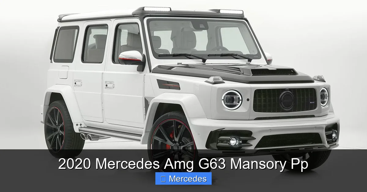 2020 Mercedes Amg G63 Mansory Pp