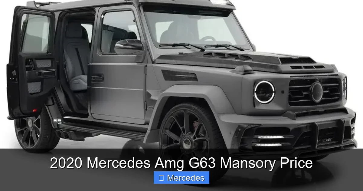 2020 Mercedes Amg G63 Mansory Price