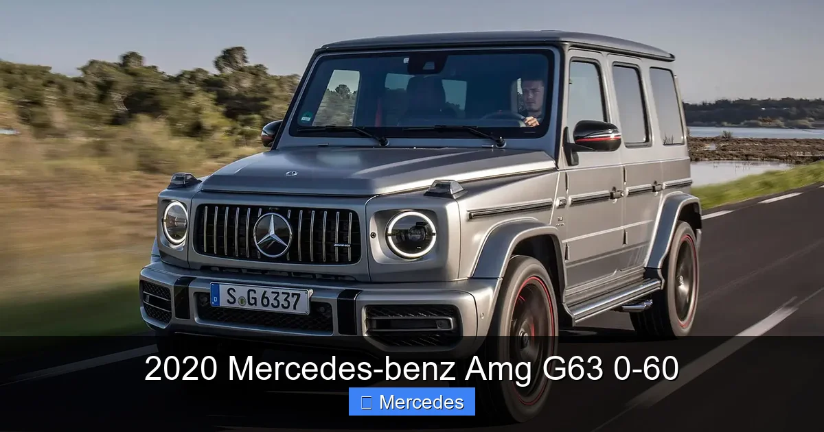 2020 Mercedes-benz Amg G63 0-60