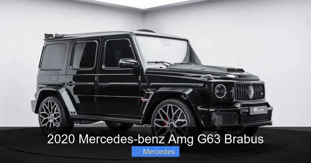 2020 Mercedes-benz Amg G63 Brabus