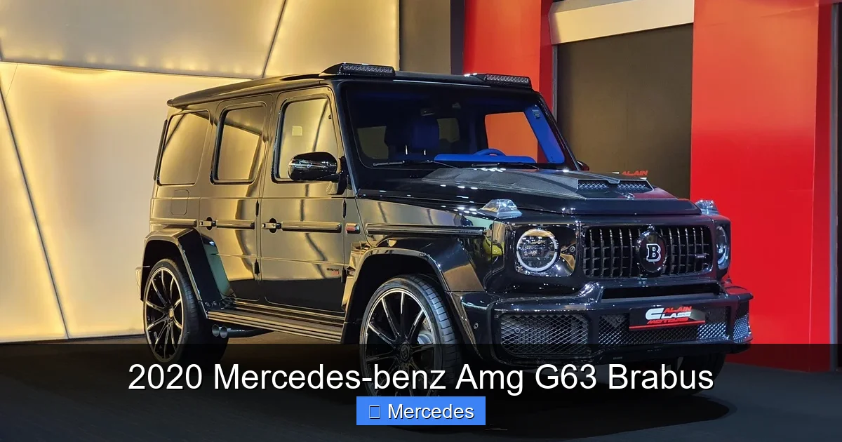2020 Mercedes-benz Amg G63 Brabus